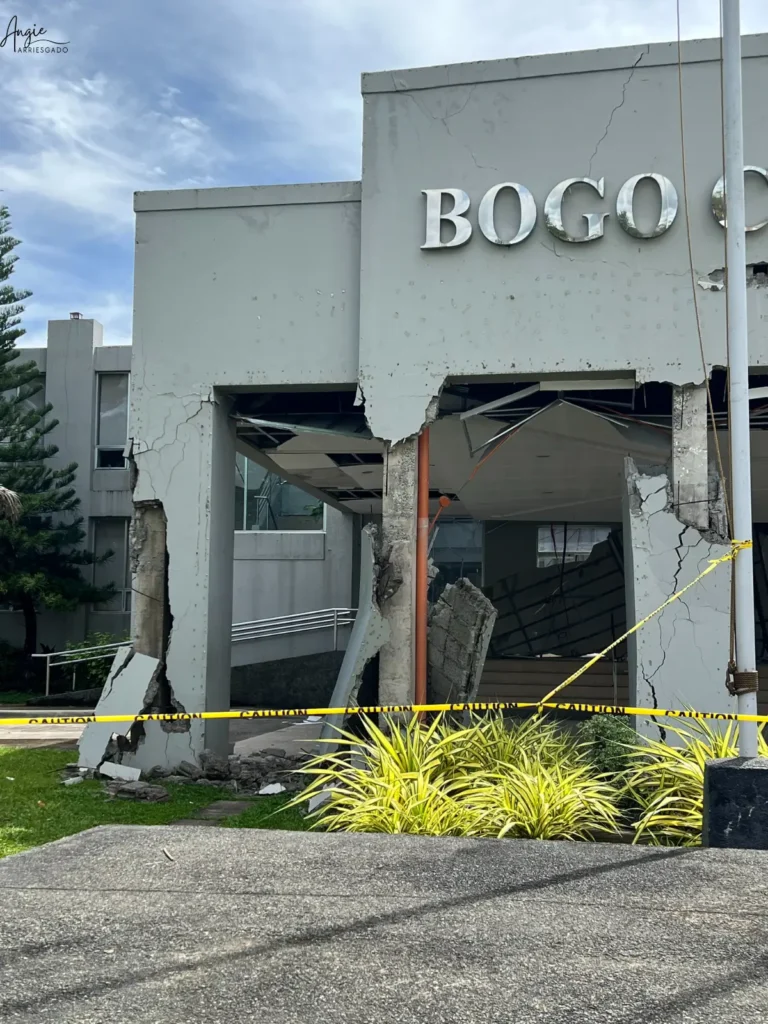 Bogo City Hall after the North Cebu earthquake