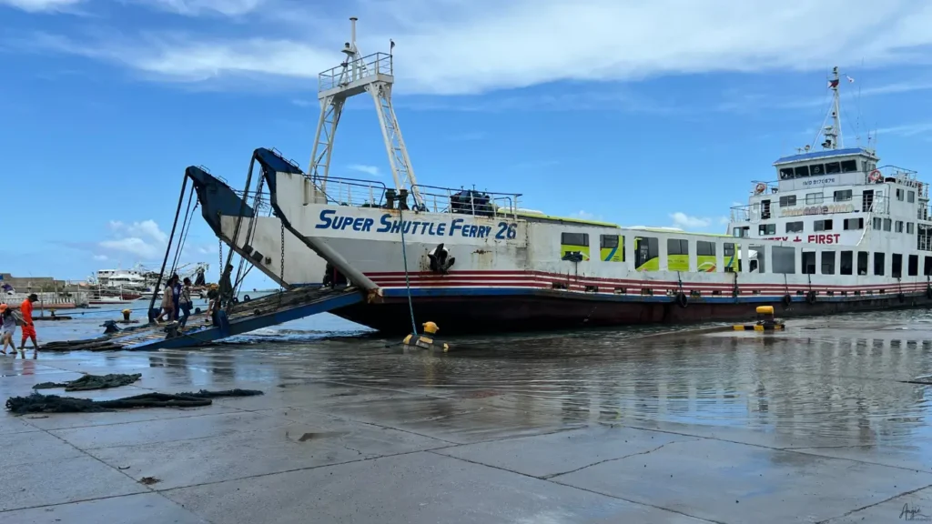 Damage to Hagnaya Port 