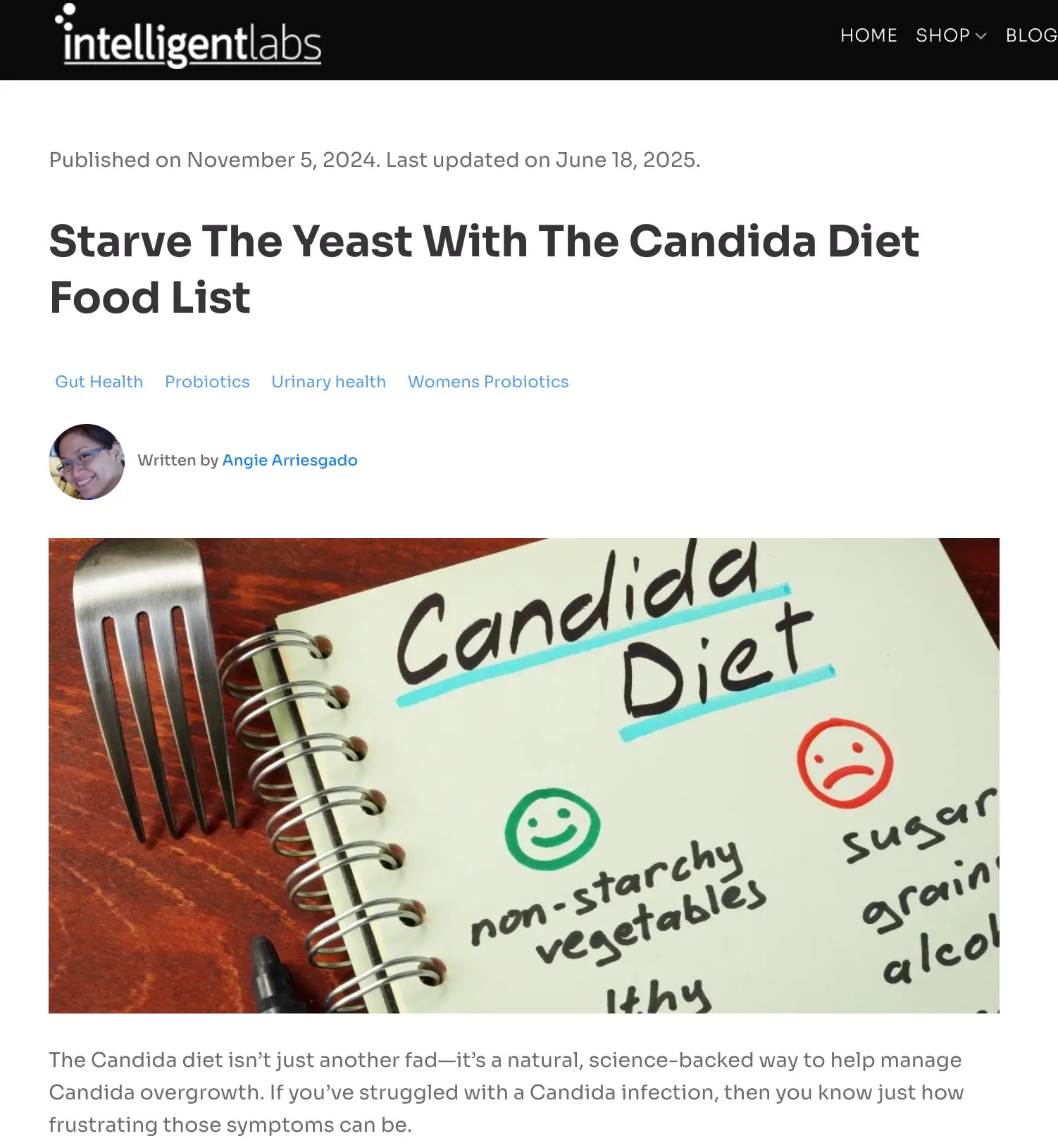 intelligent labs blog post on candida diet intelligent labs blog post on magenhance